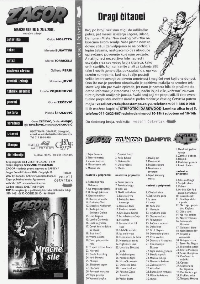 zagor mracne sile zagor mracne sile